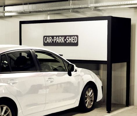 Steel Garage Storage Cabinet Over Car Bonnet Car Parking Storage Locker 2300mm Width