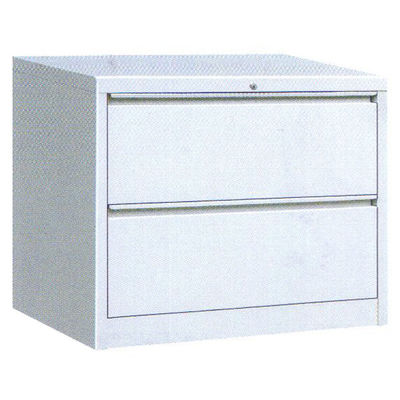 Two Drawer Lateral Metal Filing Cabinet Knockdown Design