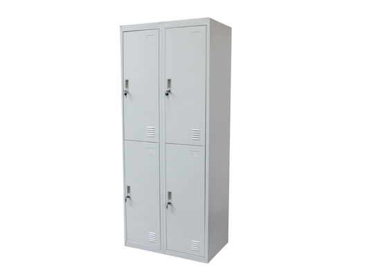 Smooth Surafce Four Door Cabinet , 0.4mm - 1.2mm Thickness Metal Sports Lockers