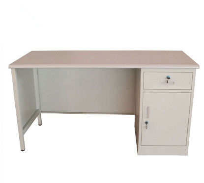 1200 * 600 * 750mm Modern Computer Desk , 1 Drawer Cabinet Standing Computer Desk