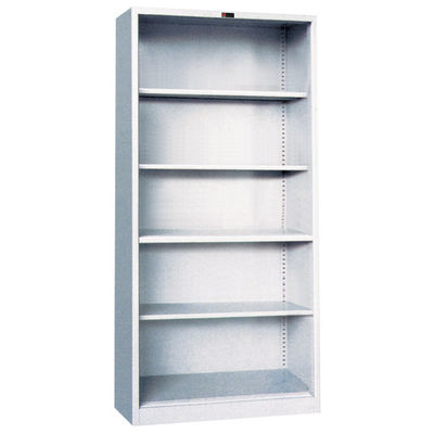 Open Bookshelf Metal Office Bookcase With Adjustable Shelf