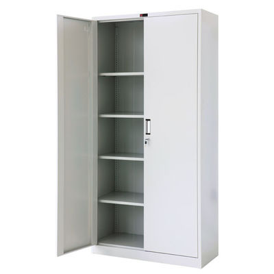 Swing Door Metal Filing Cabinet Knock Down Configuration With Aluminium Alloy Recessed Handle