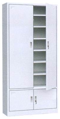Swing 4 Door Steel Storage Cabinet Credence Cupboard Knock Down Configuration
