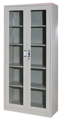 Glass Swing Door Metal Filing Cabinet 1850*850*400