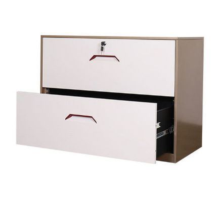 Customized steel office furniture heavy-duty ball bearing sliding 2-layer horizontal document drawer