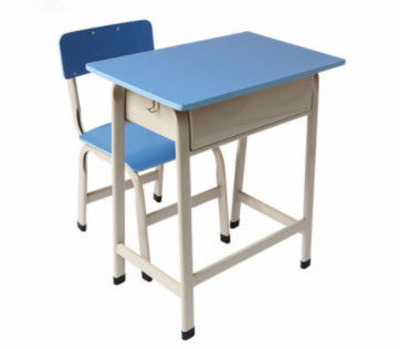 Single Student Chair With Writing Table , Kids Adjustable Student Desk And Chair