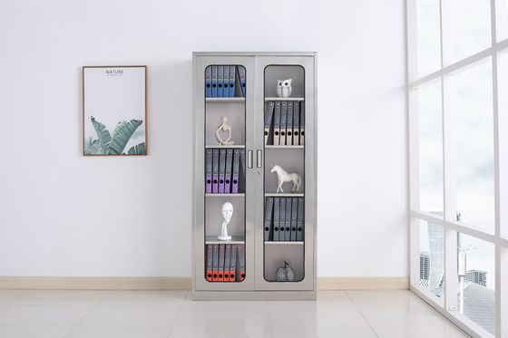 Two Door Hospital Storage Cabinet  Knock Down Medicine Cabinet With Shelf