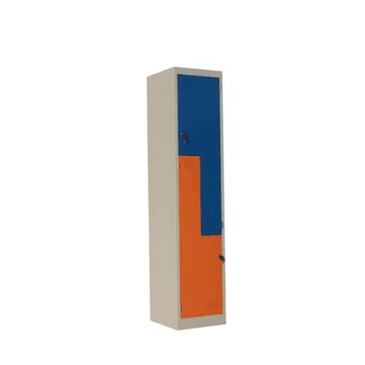 Fireproof Compartment Steel Locker , Double Color Metal Clothes Locker