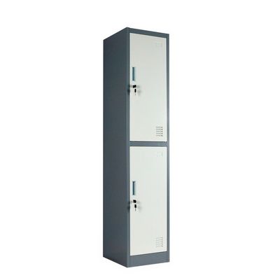 Metal Steel Iron Cabinets Cupboard Student Dormitory Metal Wardrobe Vertical Small Size Two Door Waterproof