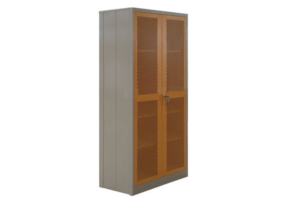 Customized Folding Cupboard For Clothes Orange Net Doors 36 &quot; W X 16 &quot; D X 72 &quot; H Size