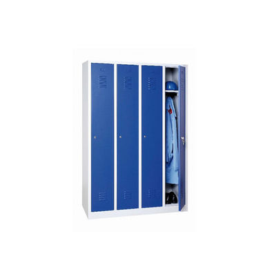 Knock Down Structure 4 Door Steel Locker , Customized Metal Cupboard For Clothes