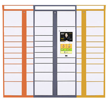 Colorful Smart Lockers For Packages , Android / Windows Parcel Locker System