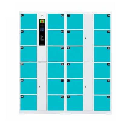 Commercial School / Gym Electronic Safe Locker Intelligent Knock Down Structure