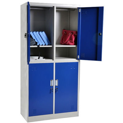 4 Doors Steel Office Furniture H1850*W900*D450mm Clothes Storage Locker