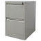 2 Drawers Metal Filing Cabinet Matt Light Grey RAL7035 With Swan Neck Grip Handle