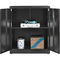 Black Adjustable Folding Craft Cabinet 0.5 - 1.0mm Steel Pantry Cabinet