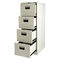 Knock Down Four Drawer File Cabinet For A4 File Holder
