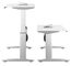 Fashionable Steel Office Furniture White Sitting Electric Standing Lifting Table