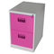 Office Steel Cabinet Two Drawer File Cabinet With PVC Recessed Handle