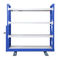 Customized Blue Steel Shelving  Shelfing Racks With Wheels Warehouse Use Stable