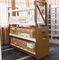 Movable 8 Pcs Warehouse Steel Racks , Brown Adjustable Powder Coated Shelf