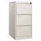 3-Drawer Vertical Metal Filing Cabinet With PVC Card Holder For Office And Library