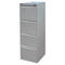 Metal Drawer Filing Cabinet 4-Drawer With PVC Card Holder For A4/A5 File
