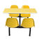 Durable backrest seat table school restaurant canteen steel office furniture