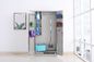 Two Door Stainless Steel Storage Cabinet Cupboard Locker High Performance For Cleaning Tools