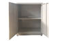 Powder Coated Finish Short Metal Cabinet , Light Gray Fold Away Craft Cabinet