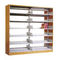 Single Upright Metal Office Bookcase Double Sided For Library Thermal Transferred Finish