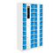 Twenty Four Door Smart Locker Bar Code Identification Blue Color Durable