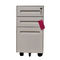 Lockable Steel Mobile Pedestal 3 Layers Drawers Full Assembly Structure