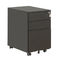 Black 0.5 - 1.2mm Lockable Storage Cabinet , Metal Office Mobile Pedestal