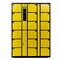 Self Encoded Electronic Safe Locker 18 Yellow Black Durable Storage Cabinet
