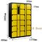 Self Encoded Electronic Safe Locker 18 Yellow Black Durable Storage Cabinet