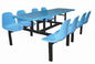 Metal School Canteen Dining Table And Seat Student Restaurant Table Chair Sets School Furniture