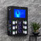 Black Moistureproof Cell Phone Storage Cabinet Vertical Stand / Wall Mounted