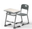 Classroom Steel School Furniture Study Desk And Chair Customized Size / Color