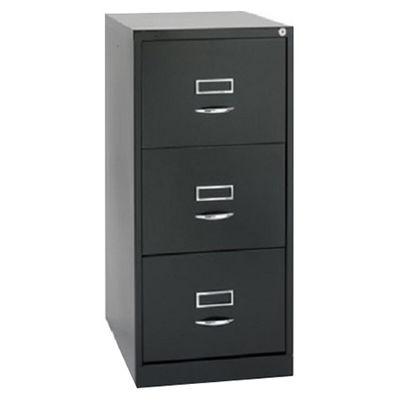 Powder Coated 3-Drawer Metal Filing Cabinet With Aluminum Alloy Pull Handle