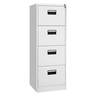 Recessed Handle Metal Filing Cabinet Lockable Light Grey RAL7035 Color