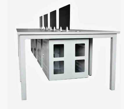 Cold Rolled Carbon Steel Office Furniture Desktop Computer Desks Knock Down Structure
