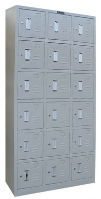 18 Door Storage Metal Office Lockers For Office / School / Gym OEM Service