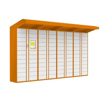 Smart Parcel Delivery Locker Electronic Express Locker Intelligent Mail Parcel Delivery Locker Orange