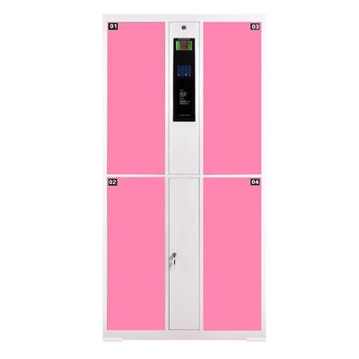 Cold Rolled Steel Smart Locker Four Door Self Coding For Electronic Storage