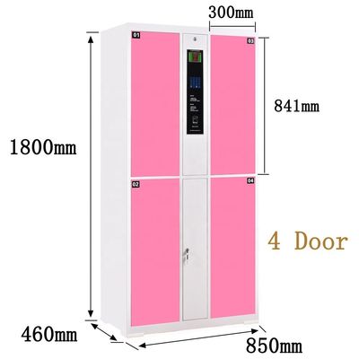 Four Electronic Safe Locker Fingerprint Identification H1800 * W850 * D460mm Size