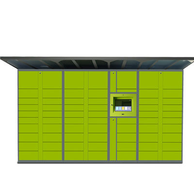 Electronic Parcel Delivery Locker Steel Material With 22 &quot; LCD Touch Screen