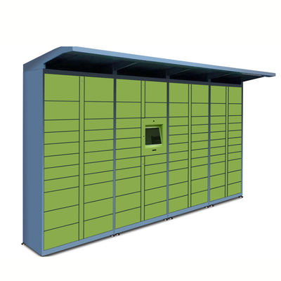H1980 * W900 * D500mm Parcel Delivery Locker No Ads Screen For Public Area