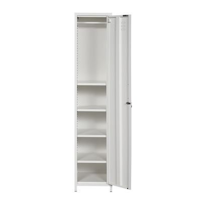 One Door Metal Wardrobe With Legs H 1800 * W 850 * D 420 Mm Size 10 Year Warranty