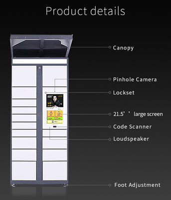 Middle / High End Parcel Delivery Locker Community Use Smart With Standing Legs